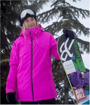 Powder Room makes quality ski jackets for women that fit great and look good at a great price.