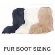 Keep your feet warm all winter long with real goat hair fur boots made in Italy.